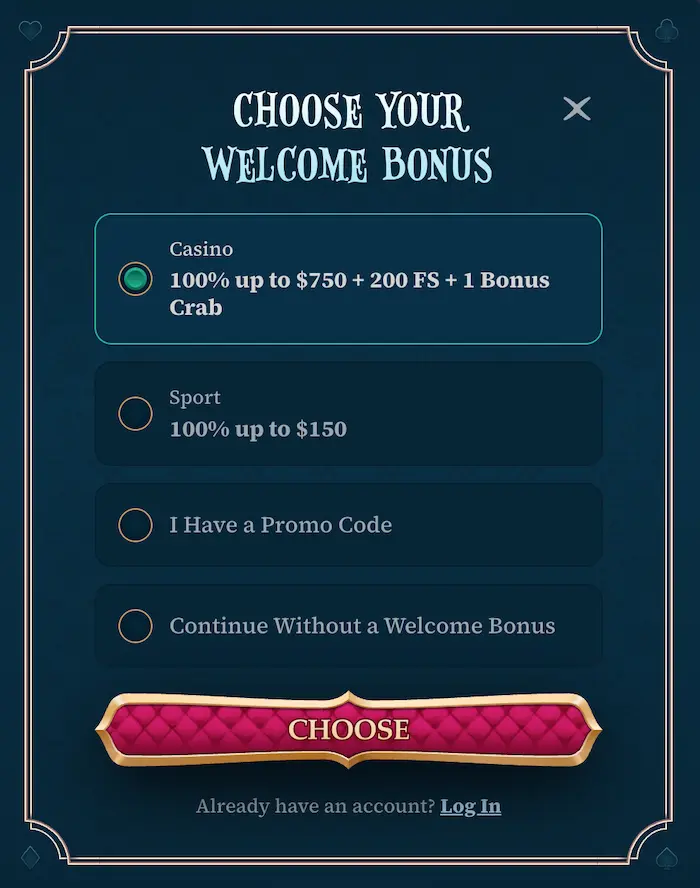 BetAlice Casino CA reg